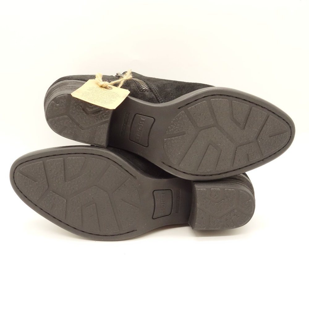 NWT BORN Bessie Ankle Boots Black Suede Leather - Picture 7 of 8